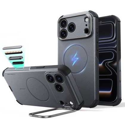 ESR CYBER TOUGH KICKSTAND MAGSAFE IPHONE 17 PRO MAX / 18 PRO MAX GREY