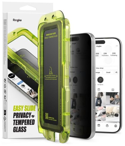 SZKŁO PRYWATYZUJĄCE RINGKE EASY SLIDE 2-PACK IPHONE 18 PRO MAX PRIVACY
