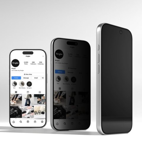 SZKŁO PRYWATYZUJĄCE RINGKE EASY SLIDE 2-PACK IPHONE 18 PRO MAX PRIVACY