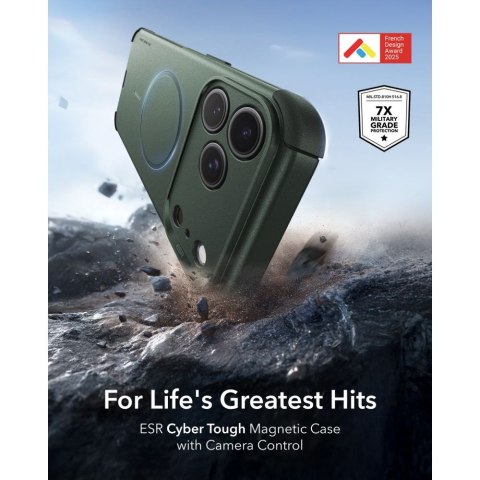 ESR CYBER TOUGH MAGSAFE IPHONE 17 PRO / 18 PRO GREEN