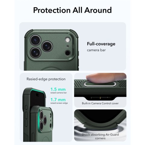 ESR CYBER TOUGH MAGSAFE IPHONE 17 PRO / 18 PRO GREEN