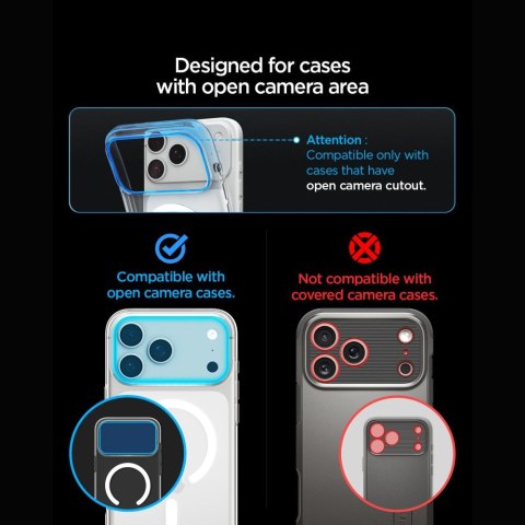 OSŁONA APARATU SPIGEN OPTIK PRO XL GLAS.TR EZ FIT CAMERA PROTECTOR IPHONE 18 PRO MAX LIGHT BLUE