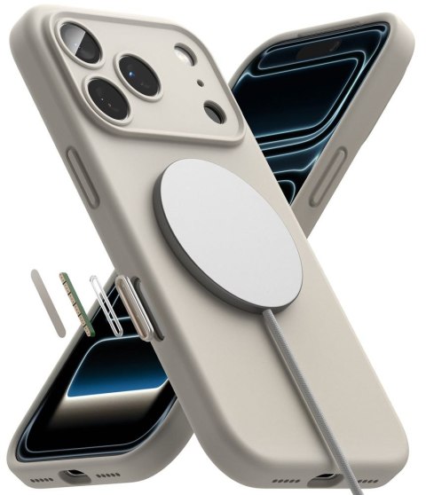 RINGKE SILICONE MAGNETIC MAGSAFE IPHONE 18 PRO STONE