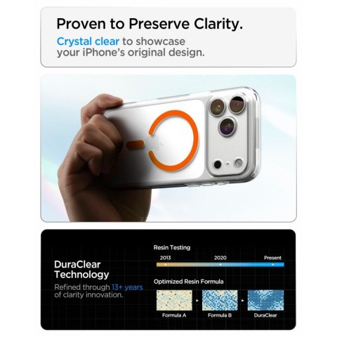 SPIGEN ULTRA HYBRID MAGSAFE IPHONE 17 PRO MAX / 18 PRO MAX CLEAR/ORANGE