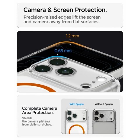 SPIGEN ULTRA HYBRID MAGSAFE IPHONE 17 PRO MAX / 18 PRO MAX CLEAR/ORANGE