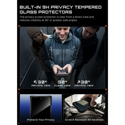 SUPCASE UB GRIP MAG MAGSAFE GALAXY Z FOLD 8 PRIVACY GLASS BLACK