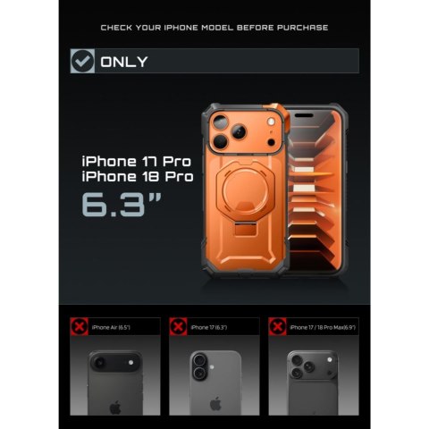 SUPCASE UB GRIP MAG MAGSAFE IPHONE 17 PRO / 18 PRO CORAL