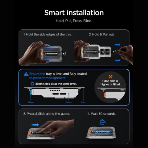 SZKŁO PRYWATYZUJĄCE SPIGEN GLAS.TR EZ FIT PRO HD AC 2-PACK IPHONE DUO PRIVACY