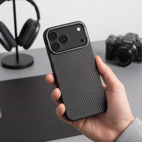 TECH-PROTECT ION CARBON MAGSAFE IPHONE 17 PRO / 18 PRO BLACK/SILVER