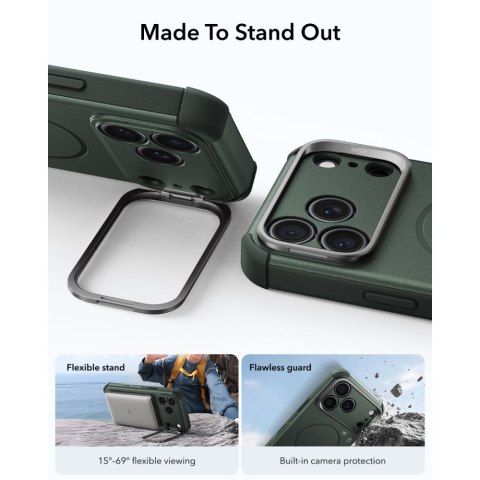 ESR CYBER TOUGH KICKSTAND MAGSAFE IPHONE 17 PRO / 18 PRO GREEN