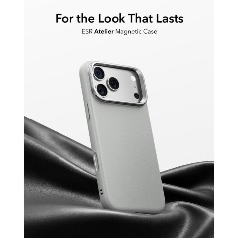 ESR LEATHER KICKSTAND MAGSAFE IPHONE 17 PRO / 18 PRO GREY