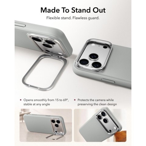 ESR LEATHER KICKSTAND MAGSAFE IPHONE 17 PRO / 18 PRO GREY