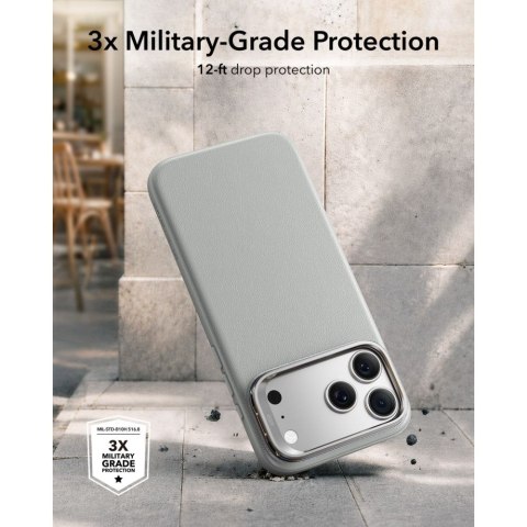 ESR LEATHER KICKSTAND MAGSAFE IPHONE 17 PRO / 18 PRO GREY