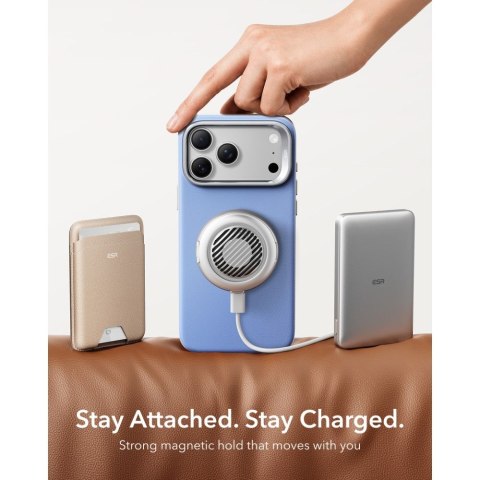 ESR LEATHER KICKSTAND MAGSAFE IPHONE 17 PRO / 18 PRO LIGHT BLUE