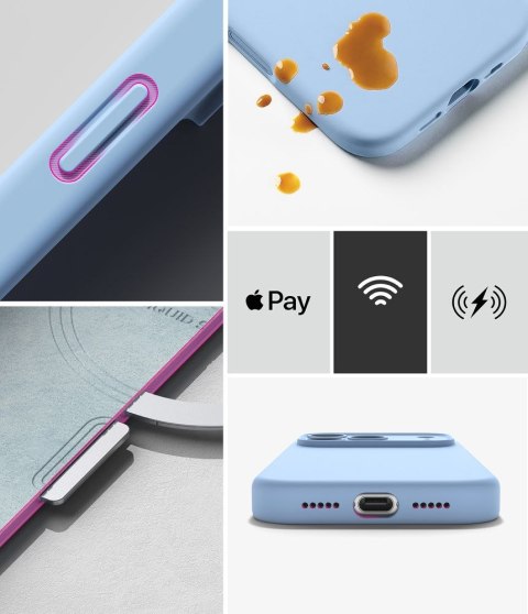 RINGKE SILICONE MAGNETIC MAGSAFE IPHONE 18 PRO LIGHT BLUE