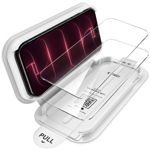 SZKŁO HARTOWANE TECH-PROTECT ONETOUCH SET+ 2-PACK IPHONE 17 PRO / 18 PRO CLEAR