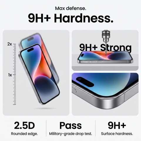 SZKŁO HARTOWANE TECH-PROTECT ONETOUCH SET+ 2-PACK IPHONE 17 PRO MAX / 18 PRO MAX CLEAR