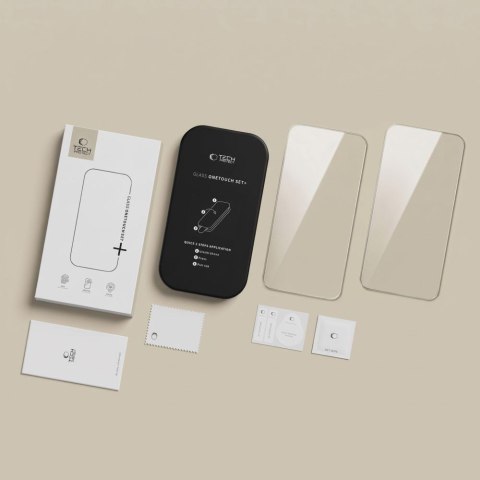 SZKŁO HARTOWANE TECH-PROTECT ONETOUCH SET+ 2-PACK IPHONE 17 PRO MAX / 18 PRO MAX CLEAR