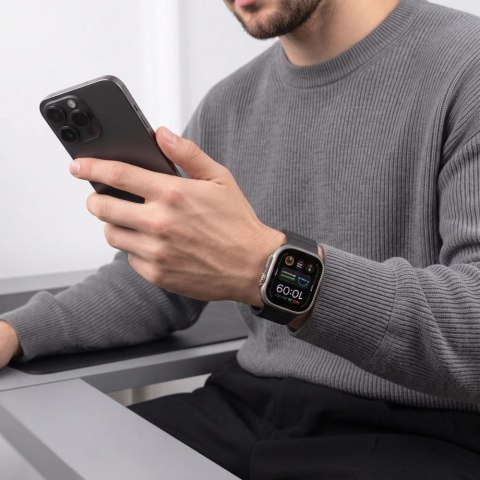 TECH-PROTECT SILICONE LINE APPLE WATCH 8 / 9 / 10 / 11 / 12 / SE / ULTRA (44 / 45 / 46 / 49 MM) BLACK
