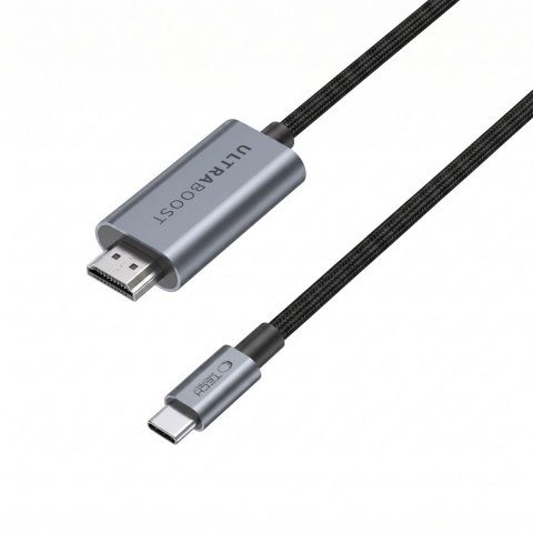 TECH-PROTECT ULTRABOOST CABLE USB-C TO HDMI 2.1 8K 60HZ 300CM IRON GREY
