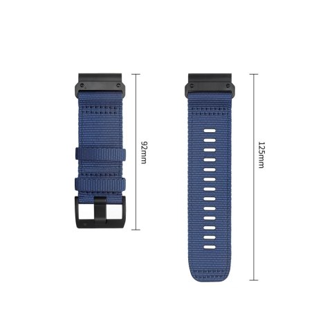 TECH-PROTECT NYLON CLASSIC GARMIN FENIX 5X / 5X PLUS / 6X / 6X PRO / 7X / 8 / 8 PRO / 9 / 9 PRO (47 MM) MIDNIGHT NAVY
