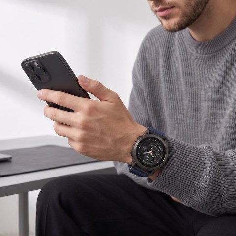 TECH-PROTECT NYLON CLASSIC GARMIN FENIX 5X / 5X PLUS / 6X / 6X PRO / 7X / 8 / 8 PRO / 9 / 9 PRO (47 MM) MIDNIGHT NAVY