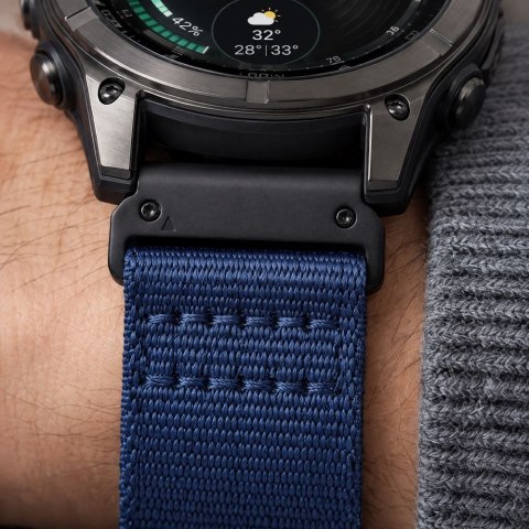 TECH-PROTECT NYLON CLASSIC GARMIN FENIX 5X / 5X PLUS / 6X / 6X PRO / 7X / 8 / 8 PRO / 9 / 9 PRO (47 MM) MIDNIGHT NAVY