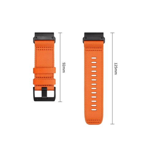 TECH-PROTECT NYLON CLASSIC GARMIN FENIX 5X / 5X PLUS / 6X / 6X PRO / 7X / 8 / 8 PRO / 9 / 9 PRO (51 MM) SIGNAL ORANGE
