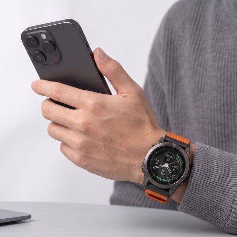 TECH-PROTECT NYLON CLASSIC GARMIN FENIX 5X / 5X PLUS / 6X / 6X PRO / 7X / 8 / 8 PRO / 9 / 9 PRO (51 MM) SIGNAL ORANGE