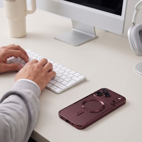 TECH-PROTECT MAGFLEX MAGSAFE IPHONE 17 PRO MAX / 18 PRO MAX SHINY BURGUNDY