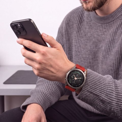 TECH-PROTECT SILICONE GARMIN FENIX 5 / 6 / 6 PRO / 7 / 8 / 8 PRO / E / 9 / 9 PRO (47 MM) CRIMSON RED