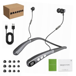 Aparat Słuchowy z Pałąkiem BLUETOOTH Redukcja Szumów Akumulator BRADERS