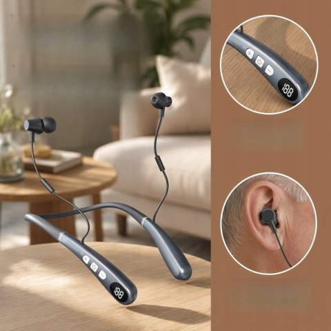 Aparat Słuchowy z Pałąkiem BLUETOOTH Redukcja Szumów Akumulator BRADERS