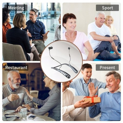 Aparat Słuchowy z Pałąkiem BLUETOOTH Redukcja Szumów Akumulator BRADERS