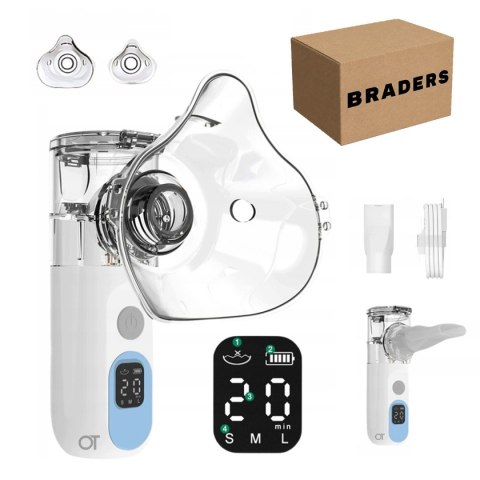 Inteligentny Inhalator Nebulizator Micro-mesh LED 3 Prędkości dla Każdego