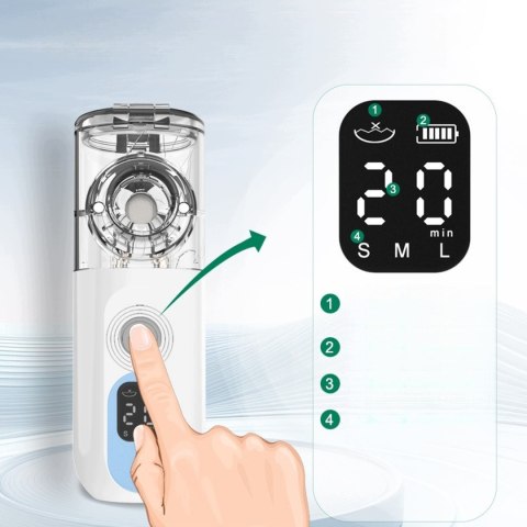 Inteligentny Inhalator Nebulizator Micro-mesh LED 3 Prędkości dla Każdego
