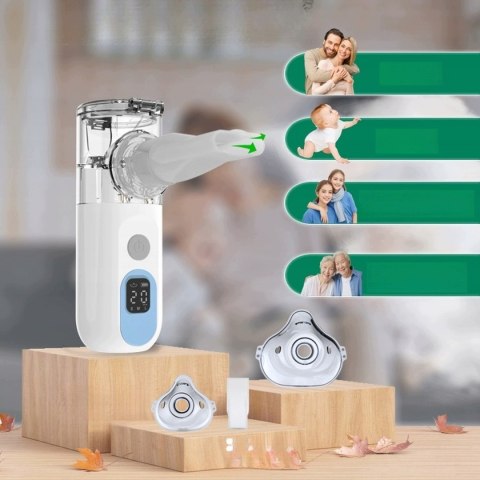 Inteligentny Inhalator Nebulizator Micro-mesh LED 3 Prędkości dla Każdego