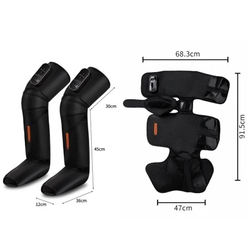 Masażer do Łydek Drenaż Limfatyczny Wibracje Ogrzewanie BRADERS