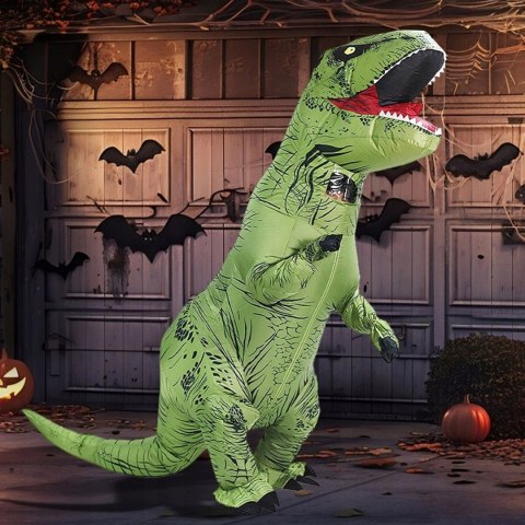 Nadmuchiwany Kostium Dinozaura T-rex Strój na Halloween 155-190 Cm Cosplay