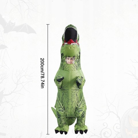 Nadmuchiwany Kostium Dinozaura T-rex Strój na Halloween 155-190 Cm Cosplay