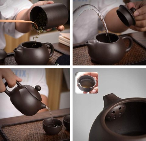 Sześcioczęściowy Ceramiczny Zestaw do Herbaty Podróżny na Prezent BRADERS