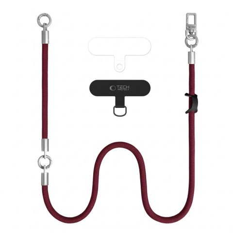 TECH-PROTECT C10S ROPE CROSSBODY & WRIST BURGUNDY/TITANIUM