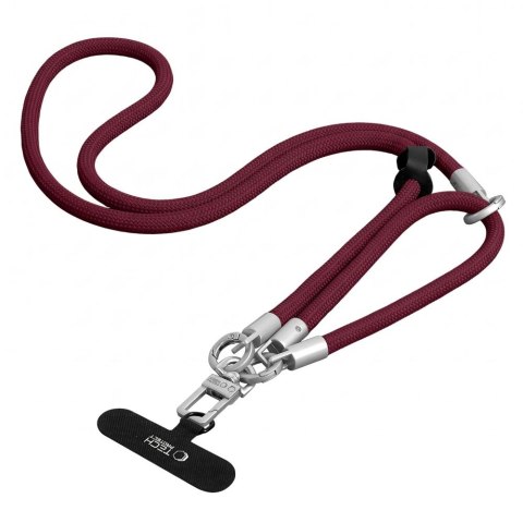 TECH-PROTECT C10S ROPE CROSSBODY & WRIST BURGUNDY/TITANIUM