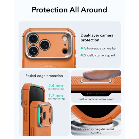 ESR CYBER TOUGH KICKSTAND MAGSAFE IPHONE 17 PRO MAX / 18 PRO MAX ORANGE