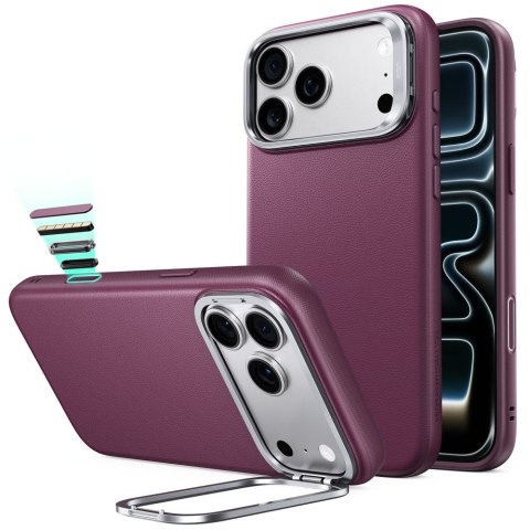 ESR LEATHER KICKSTAND MAGSAFE IPHONE 17 PRO MAX / 18 PRO MAX DEEP BURGUNDY