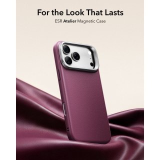 ESR LEATHER KICKSTAND MAGSAFE IPHONE 17 PRO MAX / 18 PRO MAX DEEP BURGUNDY