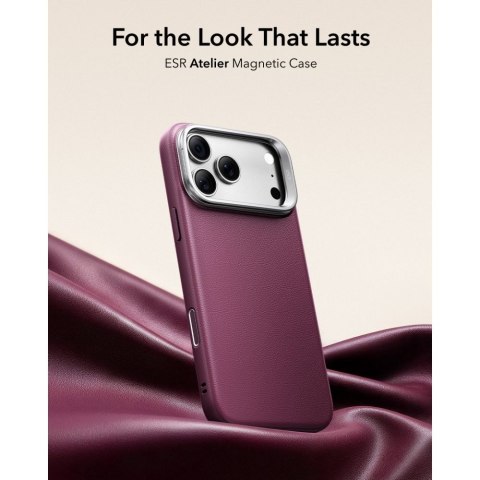 ESR LEATHER KICKSTAND MAGSAFE IPHONE 17 PRO MAX / 18 PRO MAX DEEP BURGUNDY