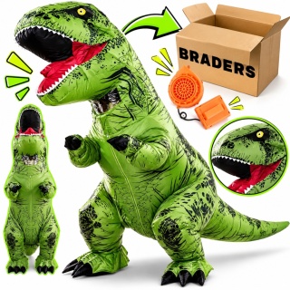 Nadmuchiwany Kostium Dinozaura T-rex Strój na Halloween 155-190 Cm Cosplay
