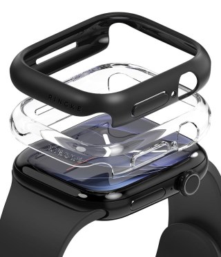 RINGKE SLIM 2-PACK APPLE WATCH 12 (46 MM) CLEAR & MATTE BLACK