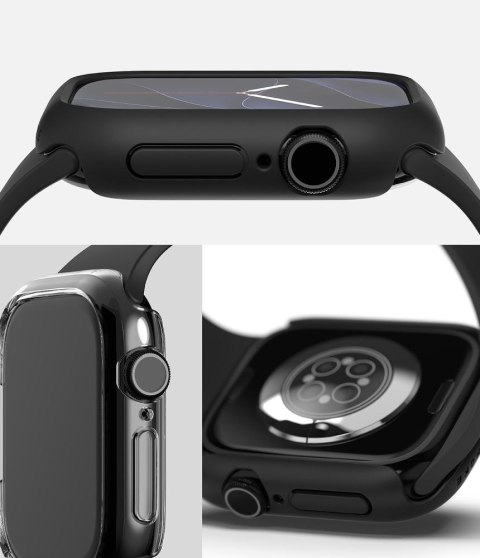 RINGKE SLIM 2-PACK APPLE WATCH 12 (46 MM) CLEAR & MATTE BLACK